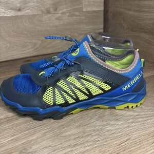 MERRELL Boys Hydro Run 2.0 Blue Green Water Running Shoes‎ Size 5M